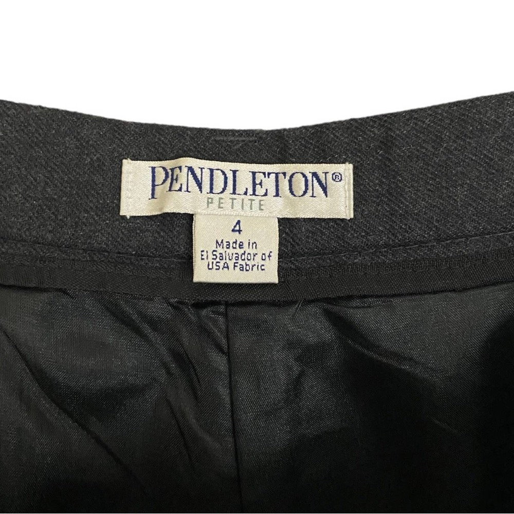 Pendleton | Dark Gray 100% Virgin Wool Straight L… - image 5
